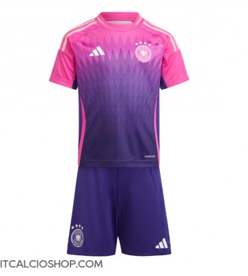 Germania Seconda Maglia Bambino Europei 2024 Manica Corta (+ Pantaloni corti)